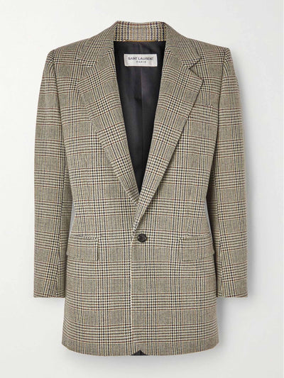 Isabel Marant Houndstooth wool-blend blazer at Collagerie