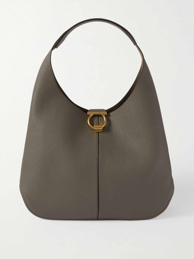 Salvatore Ferragamo Textured-leather shoulder bag at Collagerie