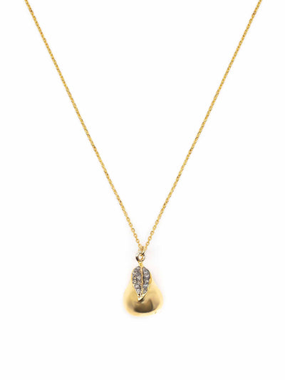 Kirstie Le Marque Diamond and gold-plated pear necklace at Collagerie