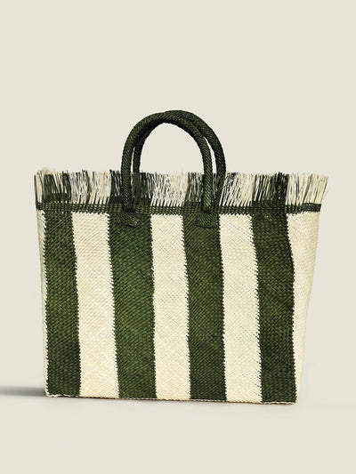 The Colombia Collective Striped woven tote bag at Collagerie