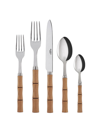 Rebecca Udall Natural wood cutlery five piece set at Collagerie