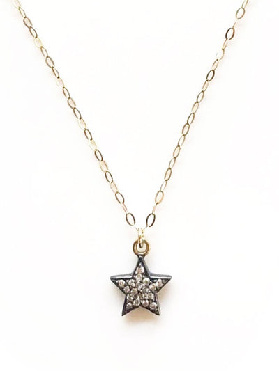 Kirstie Le Marque Diamond double-sided star necklace at Collagerie