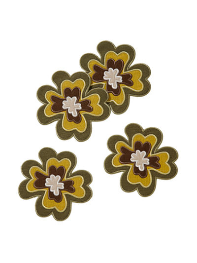 The Sette Set of four Ida retro flower coasters at Collagerie