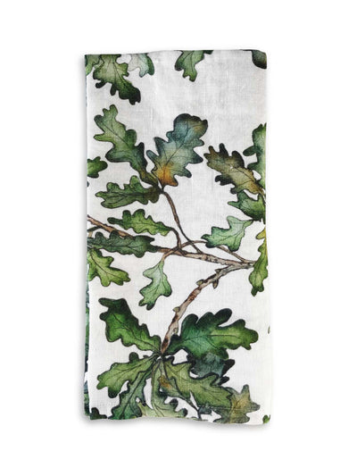 Bertioli by Thyme Oak Leaf Linen Napkin at Collagerie