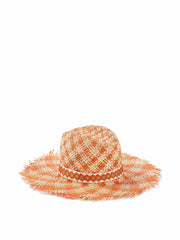 Orange woven Jazzy hat