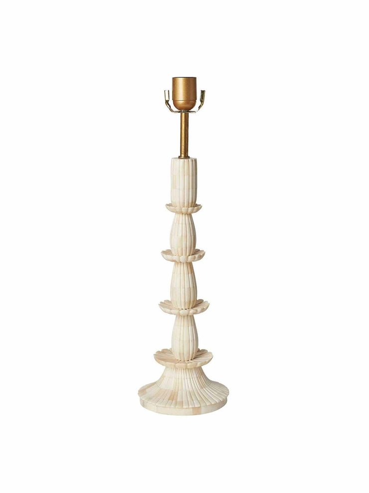 Karni mata bone inlay lamp