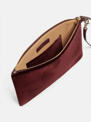 Bordeaux velvet oro pochette