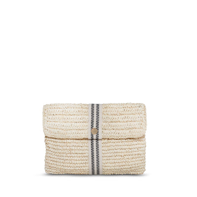 STELAR Savaya Raffia Clutch at Collagerie