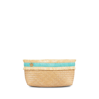 STELAR Sita Mini Raffia Clutch Bag at Collagerie