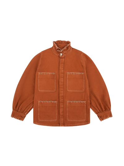 Seventy + Mochi Pablo jacket in caramel brown at Collagerie