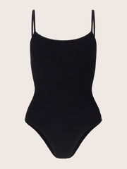 Black spaghetti strap Pamela swimsuit Clothing Hunza G    - Collagerie