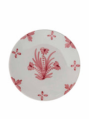 Pink summer flower ceramic small plate