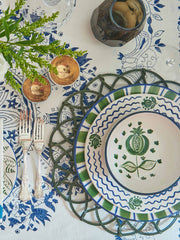 Blue and green granada ceramic small plate