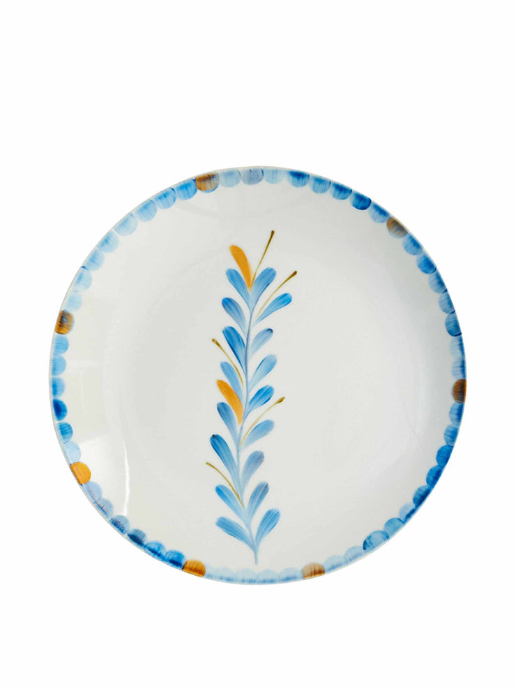 Blue toscana dessert plate
