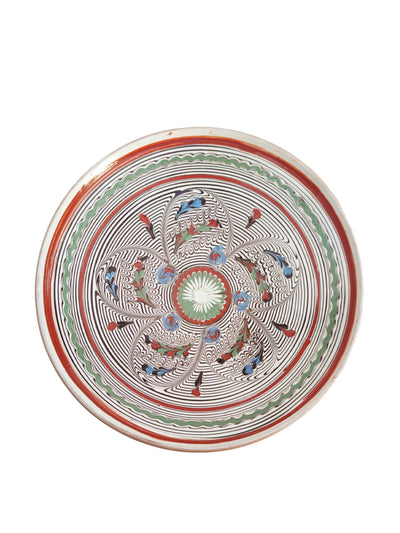 Casa de Folklore Multi-coloured Una-Horezu serving plate at Collagerie