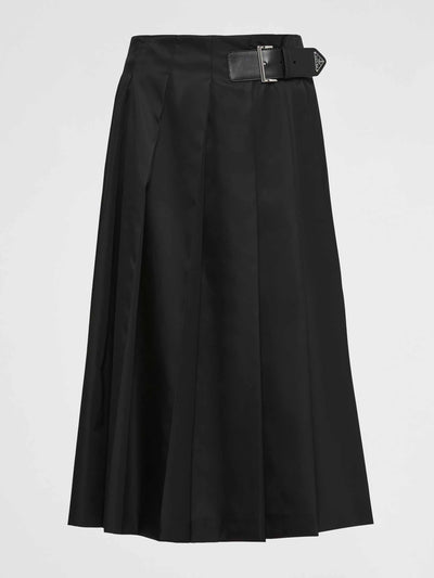 Prada Pleated nylon skirt at Collagerie