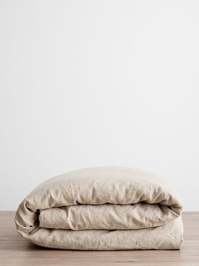 Cultiver Natural linen duvet cover at Collagerie