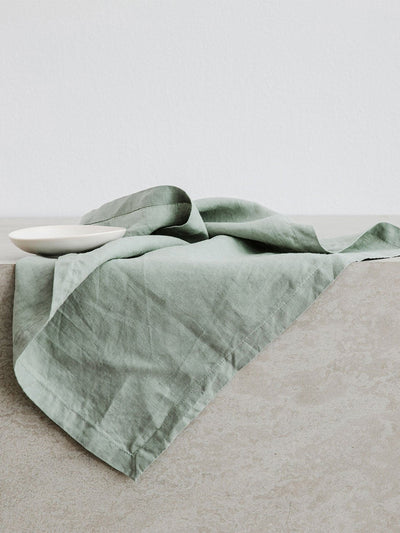 Cultiver Sage linen table napkins at Collagerie