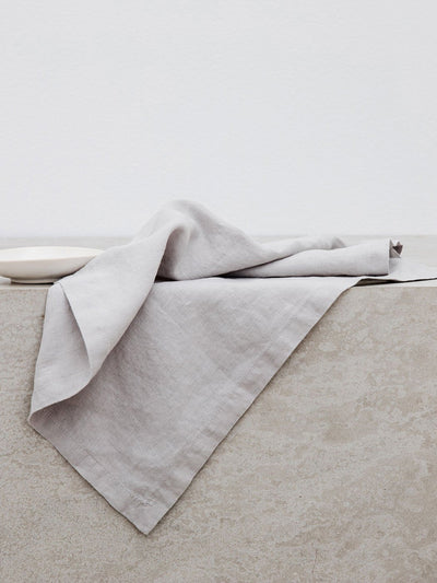 Cultiver Smoke grey linen table napkins at Collagerie