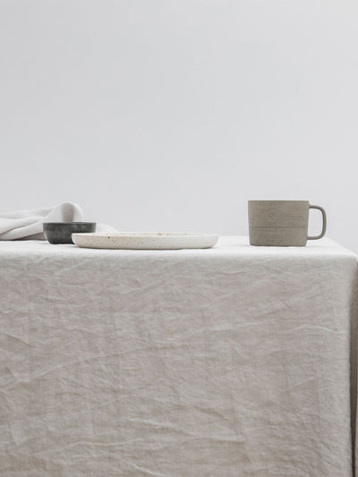 Cultiver Smoke grey linen tablecloth at Collagerie