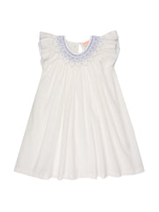White and blue Queen Elizabeth 1st night dress