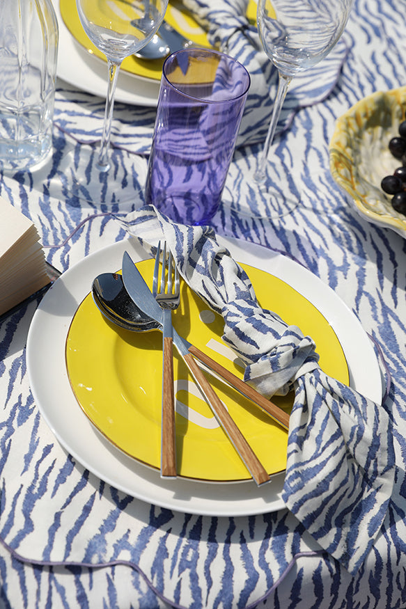 Blue and white set of 4 napkins