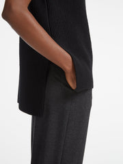 Black Janice funnel neck sleeveless layering jumper Clothing Cefinn    - Collagerie