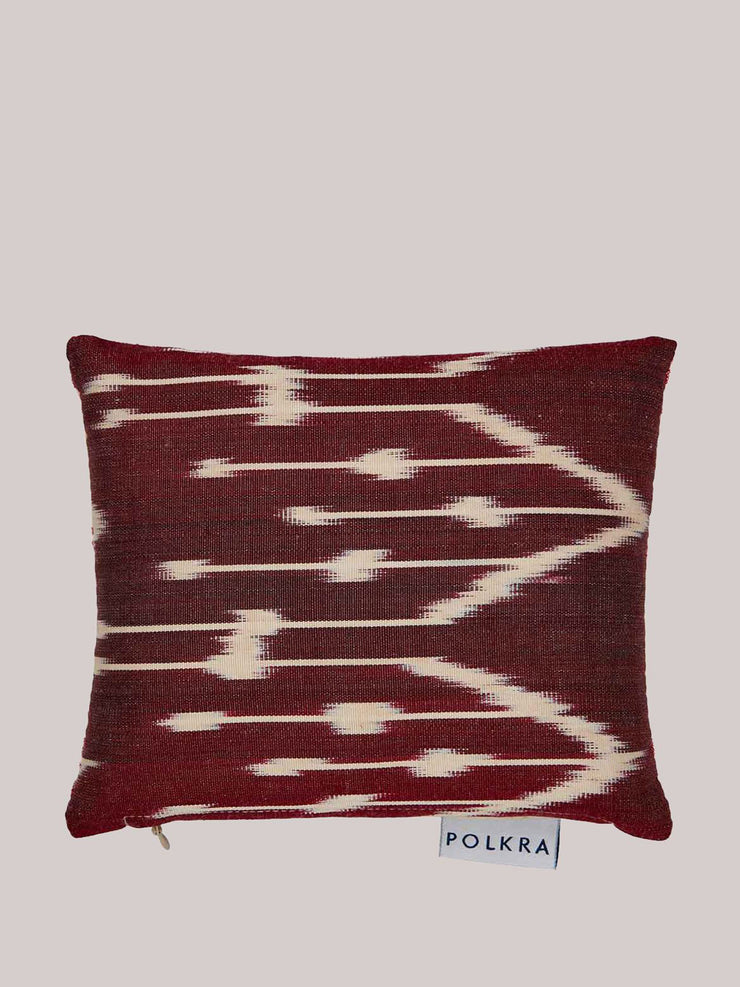 Hackney ikat silk & ottoman fabric lavender bag