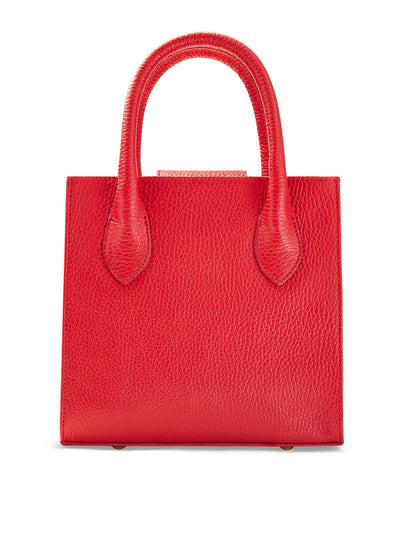 Noble Macmillan Red and pink mini tote bag at Collagerie