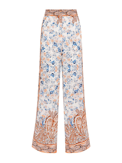 Evarae Paisley and floral print Sandy trousers at Collagerie