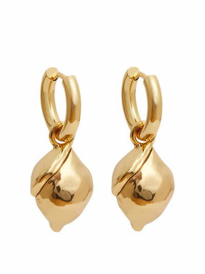 Sandralexandra Gold lemon earrings at Collagerie
