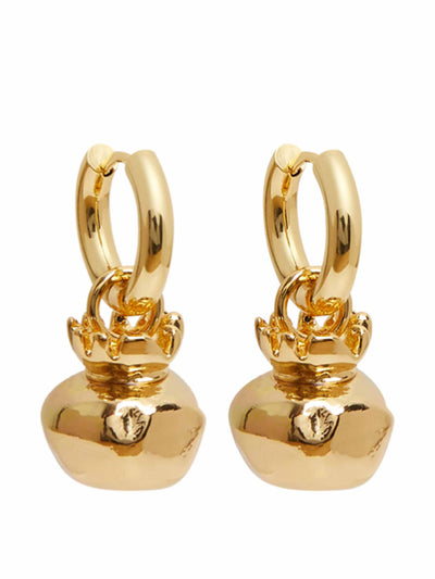 Sandralexandra Gold pomegranate earrings at Collagerie