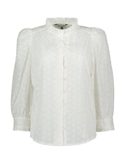 Ishbel white organic cotton blouse