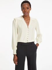 Stella cream silk shirt