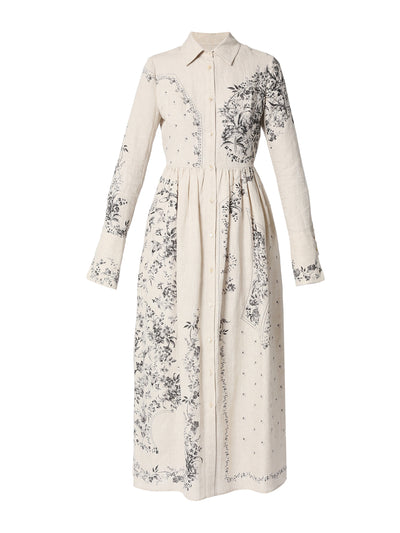 Erdem Cora Ormsby linen dress at Collagerie
