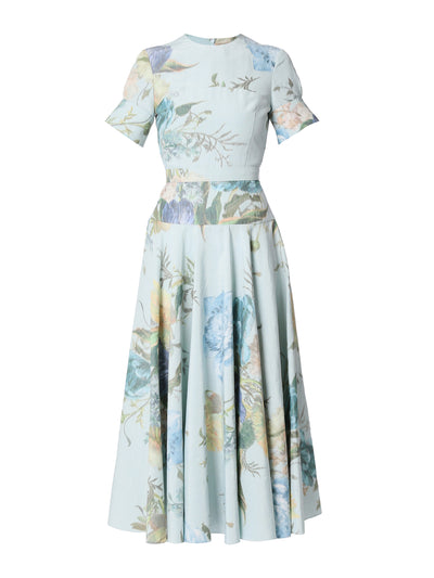Erdem Amaranth Brealey linen chine dress at Collagerie