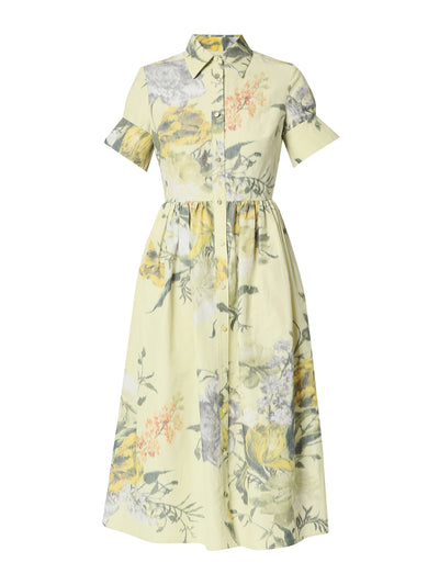 Erdem Coral Brealey linen chine dress at Collagerie