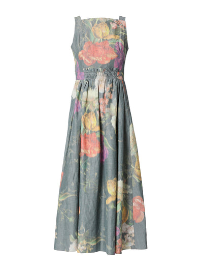 Erdem Fawn Brealey linen chine dress at Collagerie
