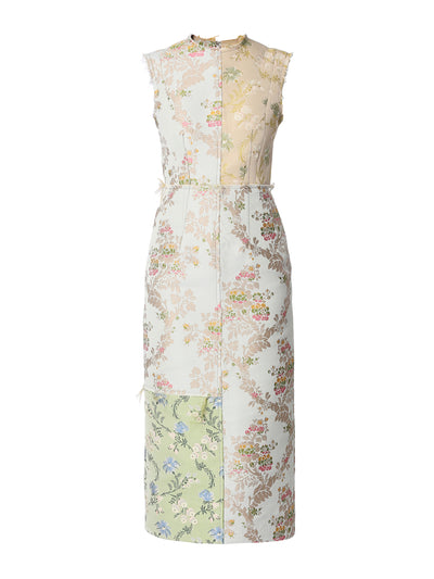 Erdem Everly collaged jacquard dress at Collagerie