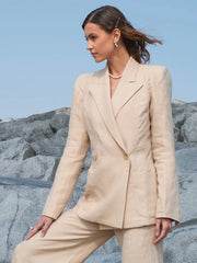 Partially-lined Anna Mason jacket constructed in a classic, timeless design. Perfect for both work and dinner dates. Collagerie.com