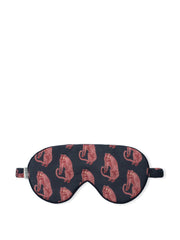 Cotton luxe eye mask in navy and pink Sansindo Tiger print Cotton Eye Mask Desmond & Dempsey    - Collagerie