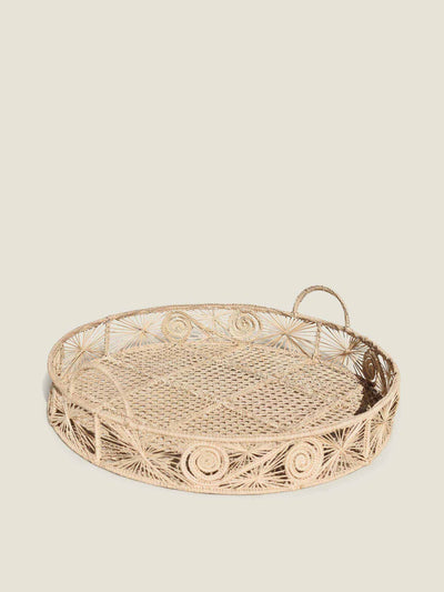 The Colombia Collective Sandra woven tray at Collagerie