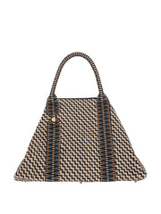 Saroka weekender bag in mocha weave