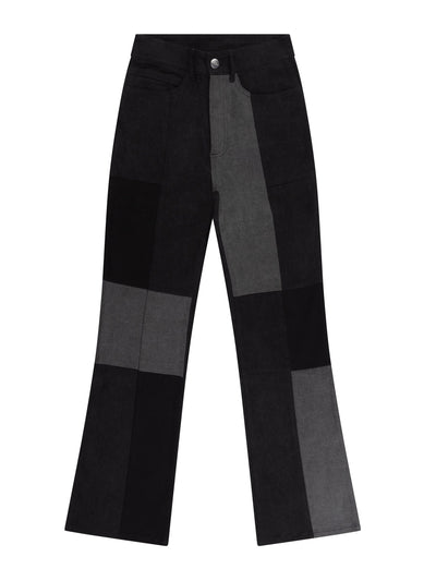 Seventy + Mochi Mabel jean in patched vintage black at Collagerie