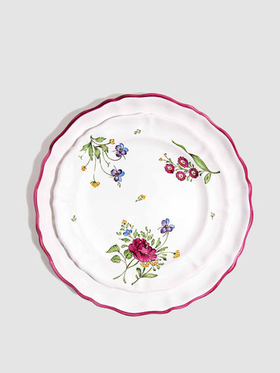 Z.d.G Picardie floral salad plate at Collagerie