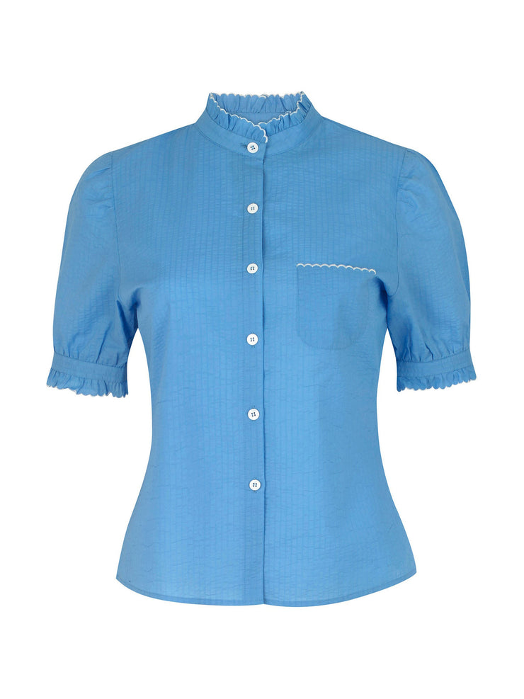 Blue short sleeve shirt