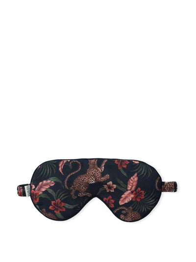 Desmond & Dempsey Cotton Luxe Eye Mask Soleia Leopard Print Multi at Collagerie