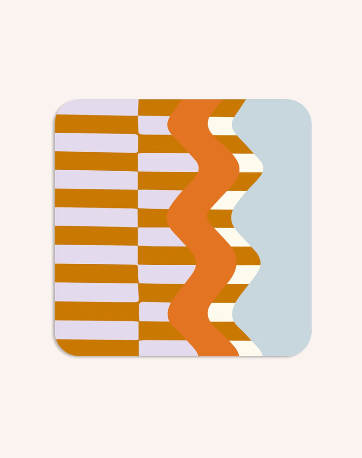 Wiggle and stripe coasters (set of 6)