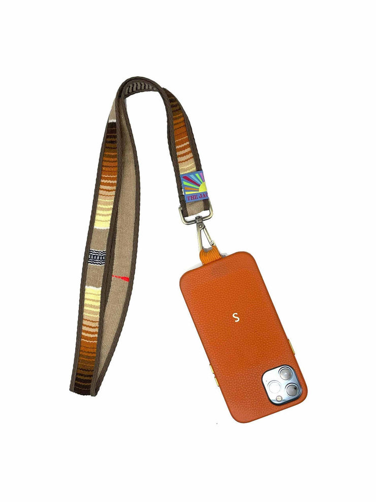 Maroon key chain and phone strap