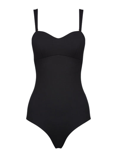 COSSIE+CO Black Laura bandeau swimsuit at Collagerie